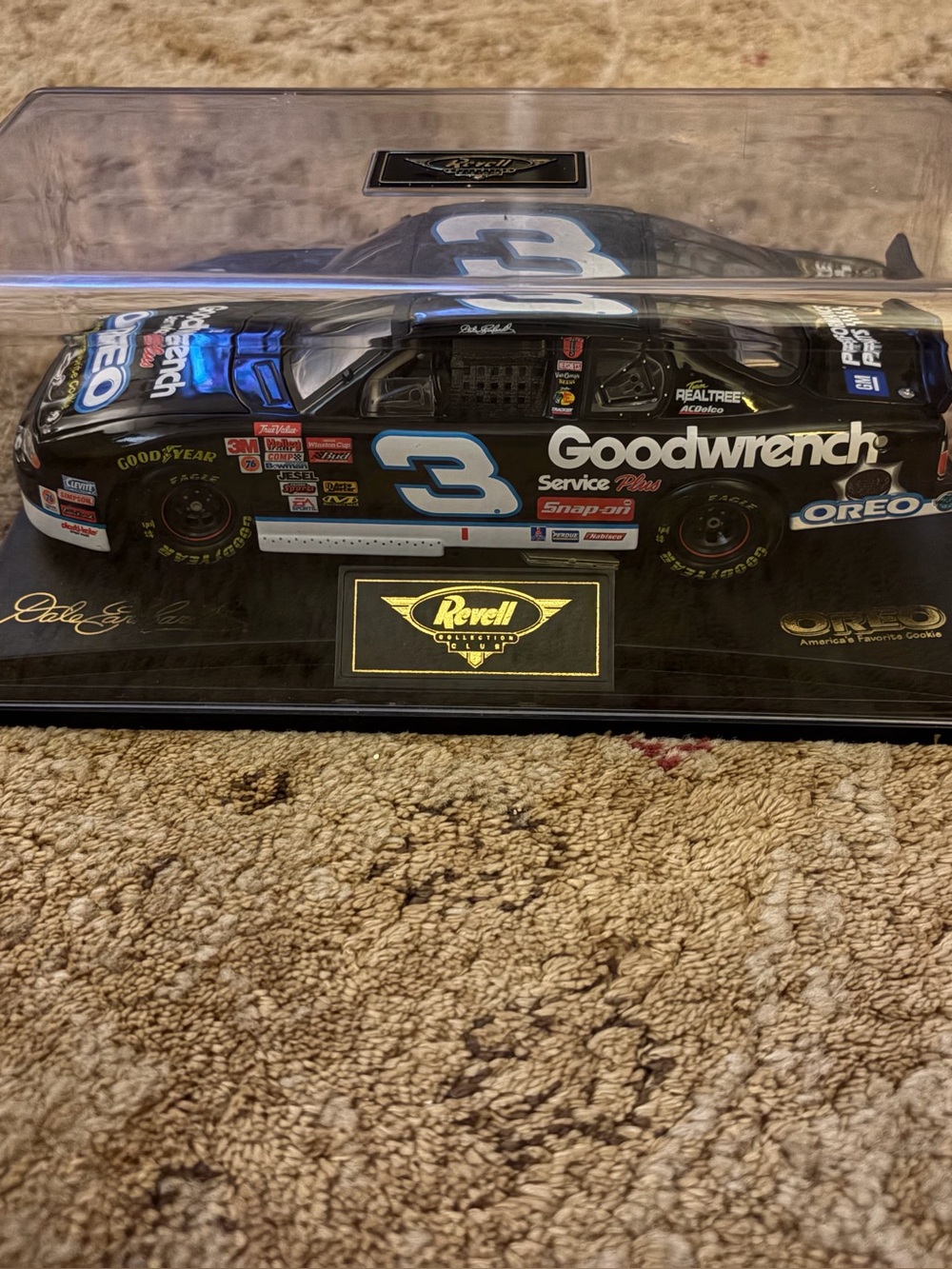 Nascar Goodwrench Black & Light Blue Diecast Race Car
